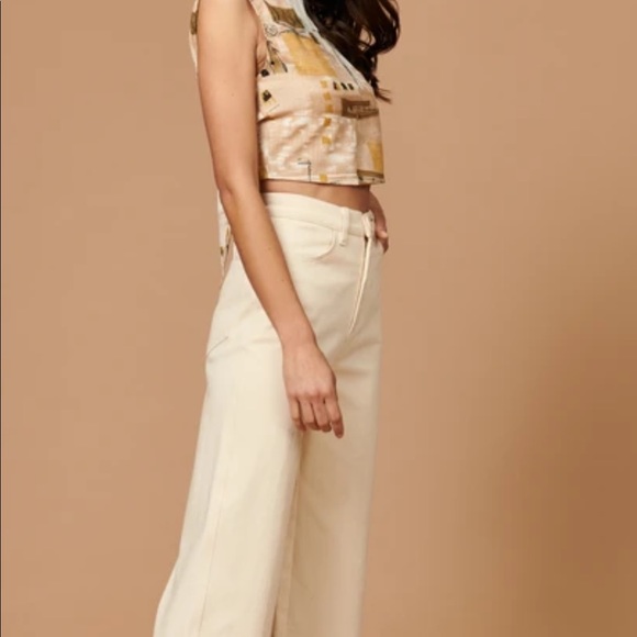 Whimsy + Row Flora Pant in Natural - Picture 2 of 10